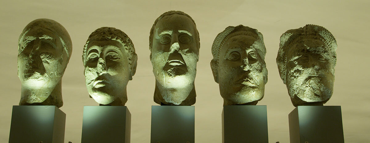 Têtes de guerriers
