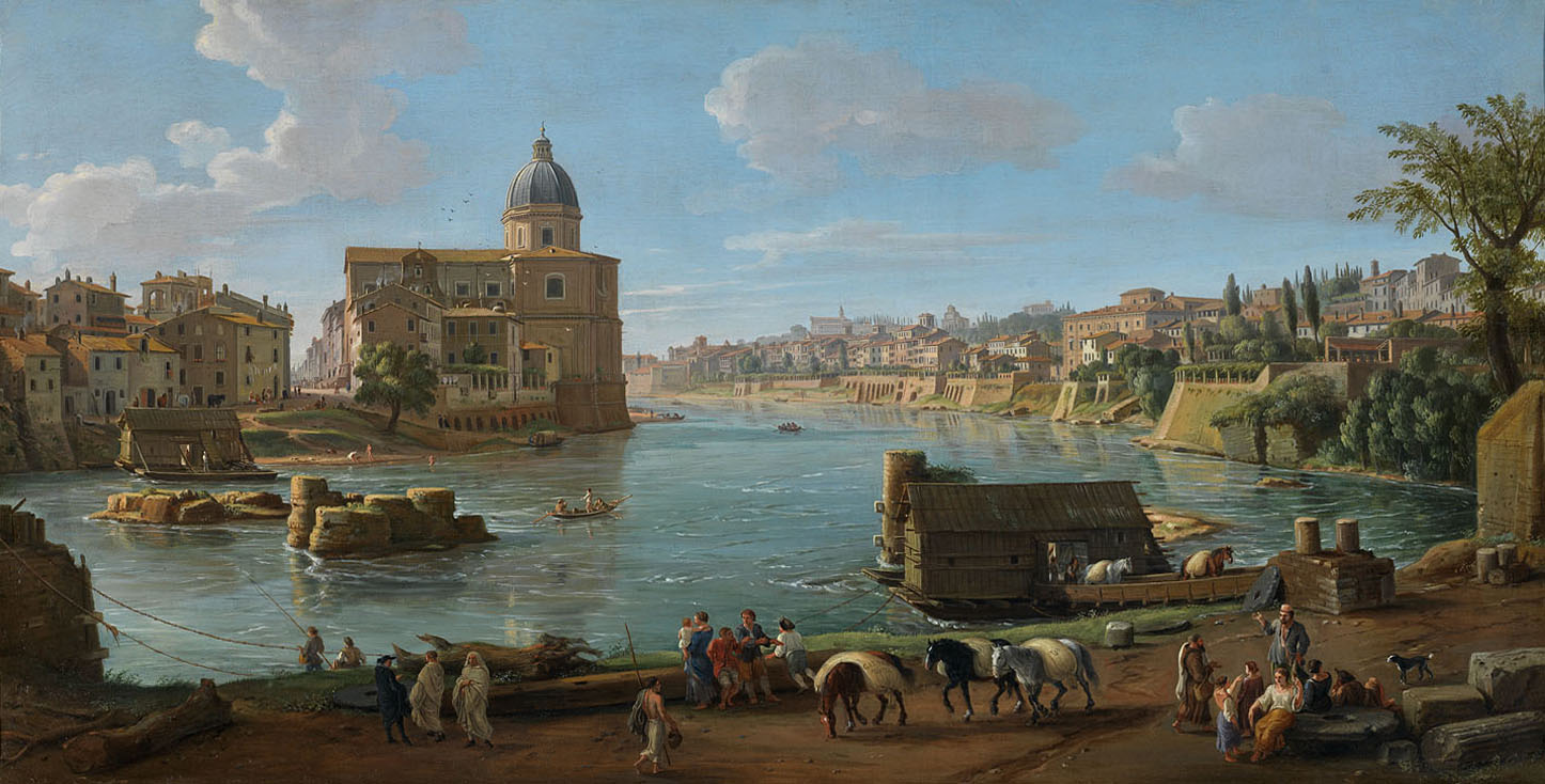 Vue de Rome avec Saint-Jean des Florentins