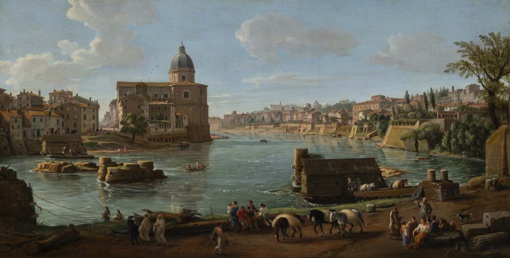 Vue de Rome avec Saint-Jean des Florentins
