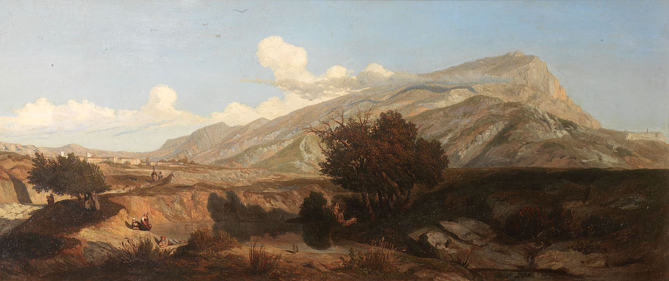 La Montagne Sainte-Victoire et le hameau des Bonfillons