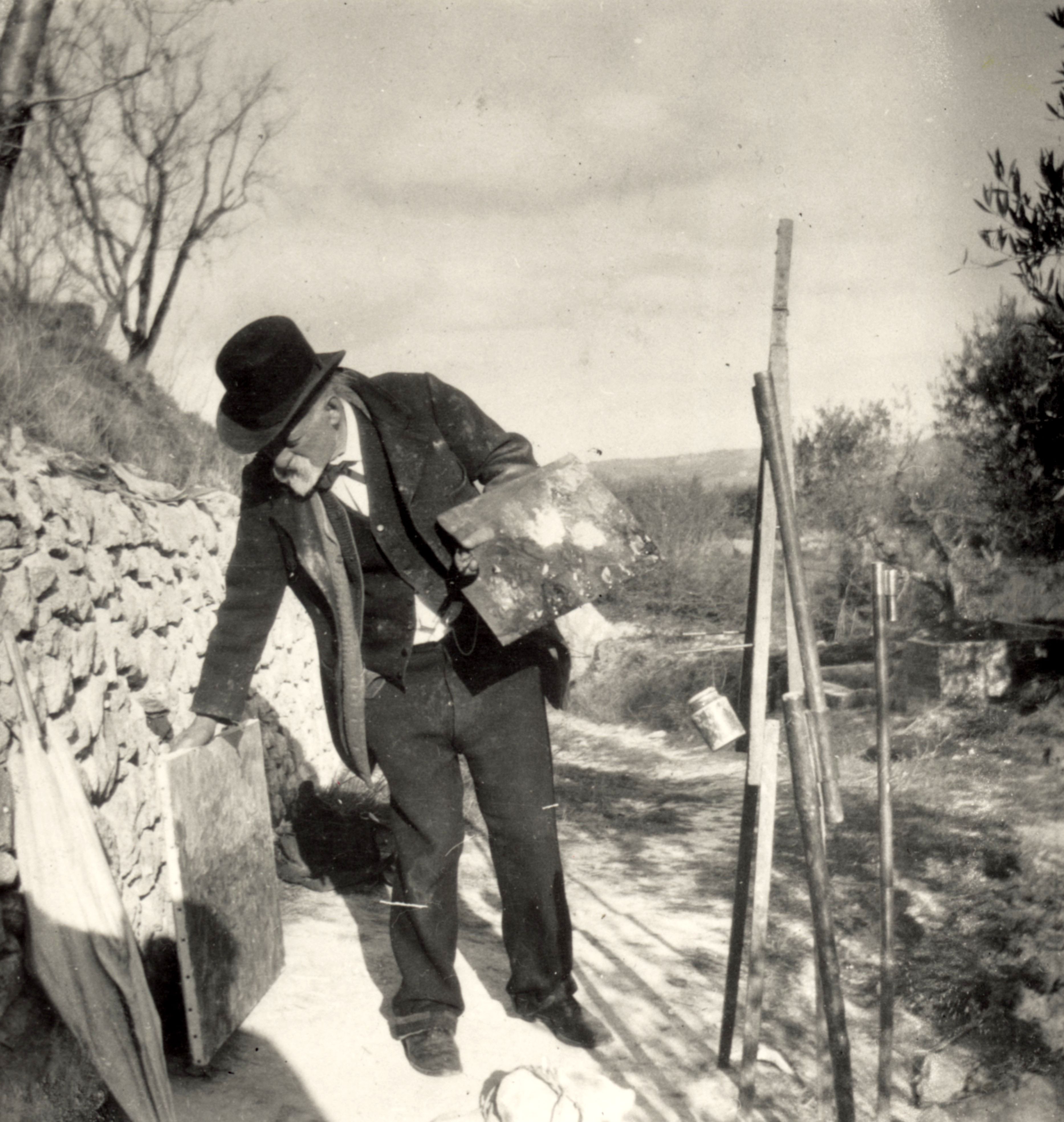 Cezanne sur le motif - Photographie Ker-Xavier Roussel, janvier 1906