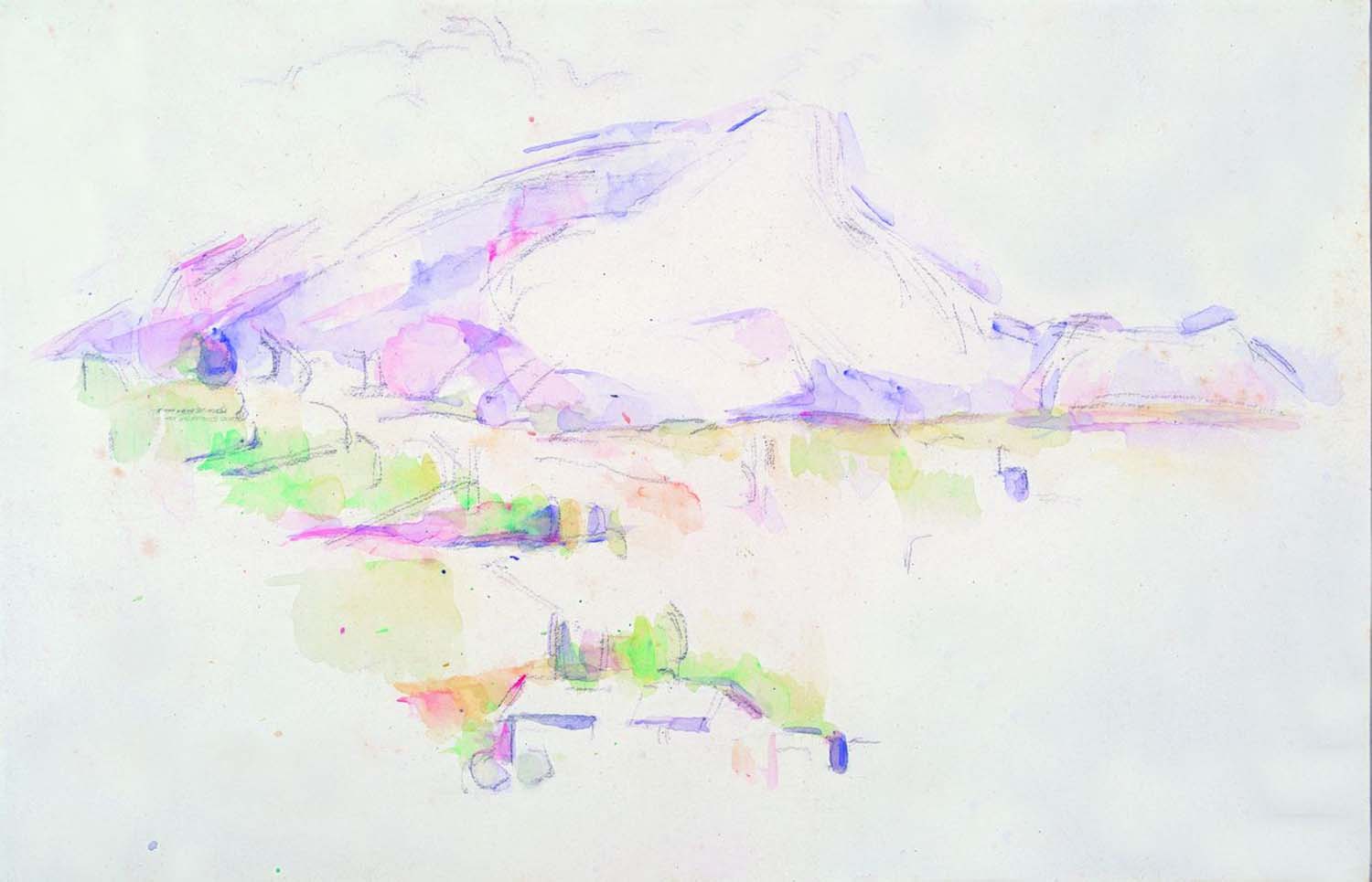 La montagne Sainte-Victoire vue des Lauves