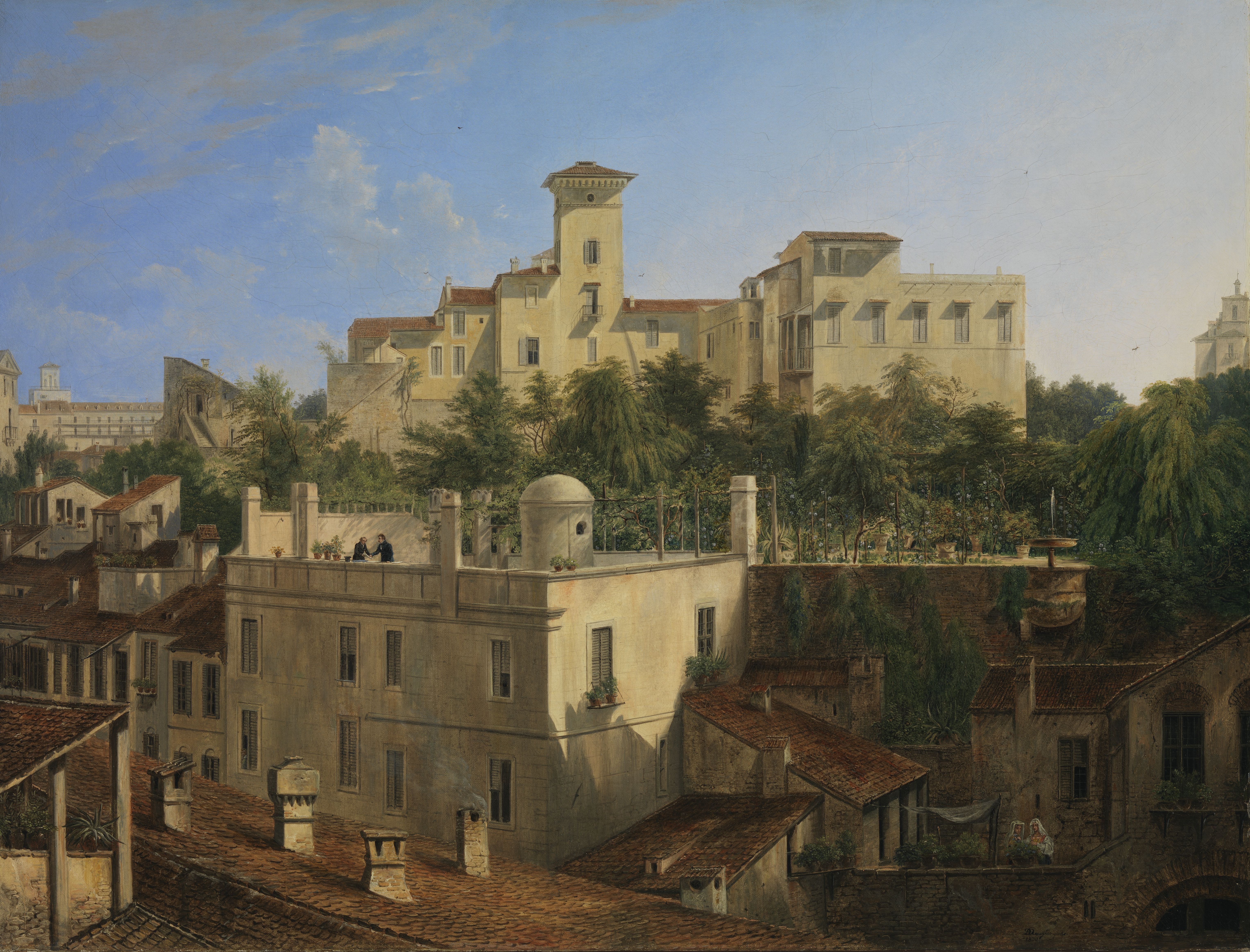 Vue de la Villa Malta à Rome