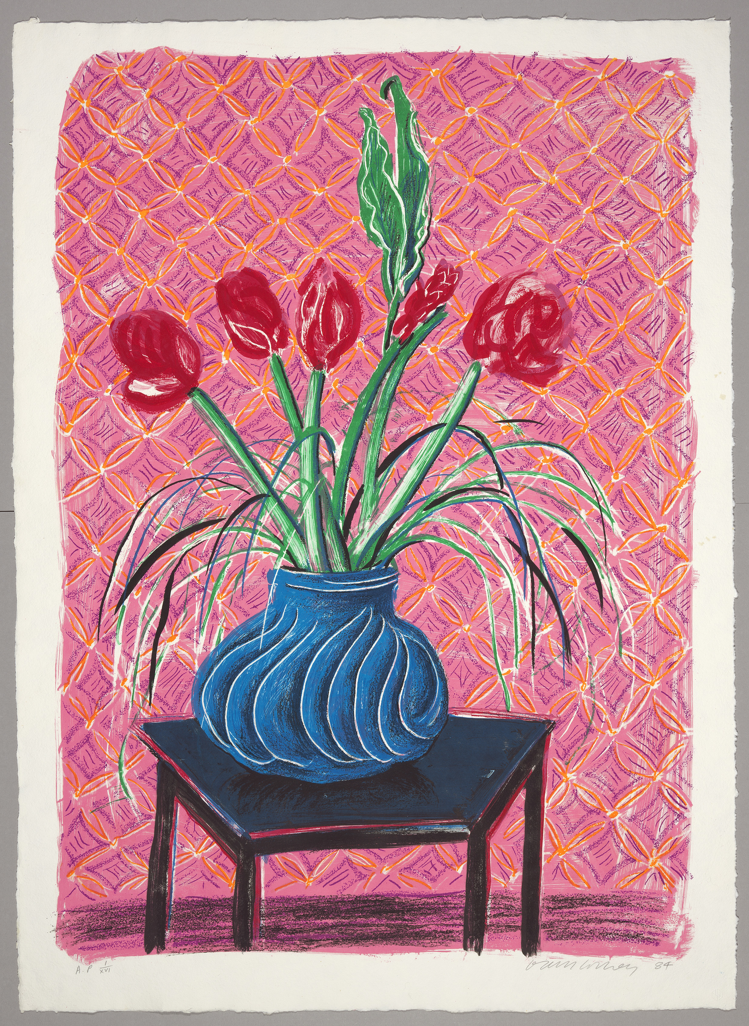 Amaryllis, in Vase