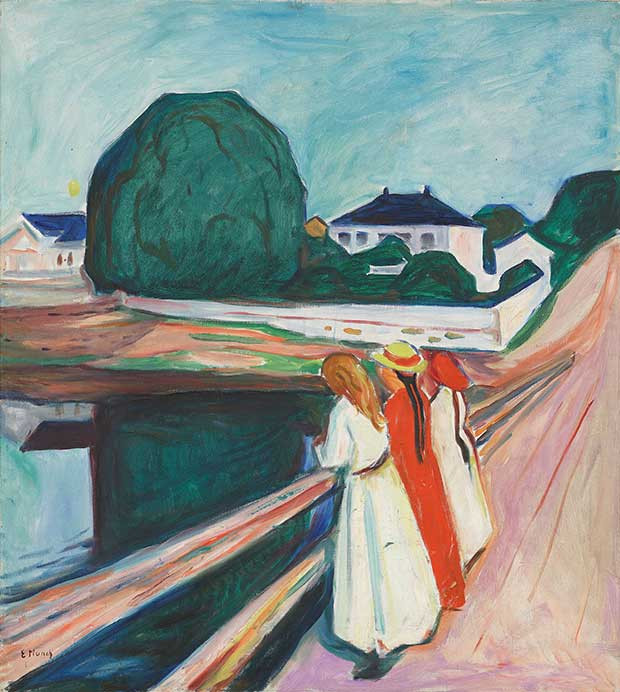 Jeunes filles sur le pont,1927