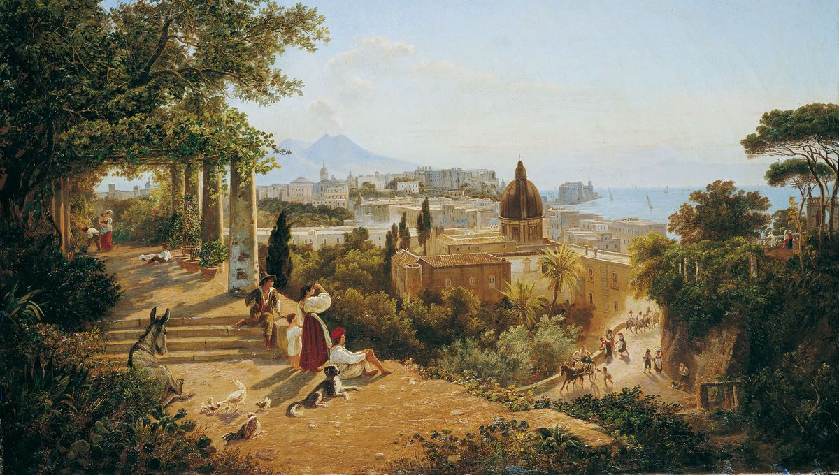 Naples vue depuis les pentes du Vomero